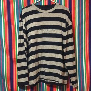 80’s vintage striped guess jeans usa L/s
